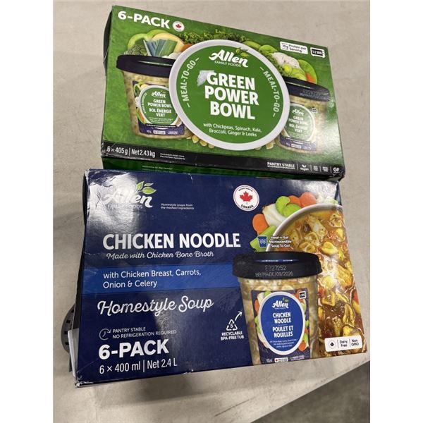 2 CASES OF ALLEN SOUPS