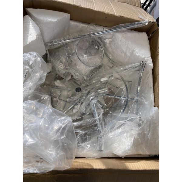 54CM x 54CM CHROME CHANDELIER