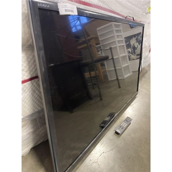 SONY BRAVIA 50 INCH TV WITH REMOTE, WORKING