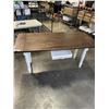 Image 1 : FARMHOUSE DINING TABLE WITH DRAWER