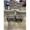 Image 4 : SET OF 4 MODERN UPHOLSTERED CHAIRS
