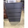 Image 1 : BLACK IKEA 6 DRAWER DRESSER