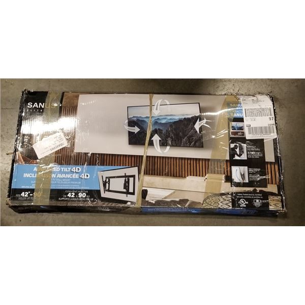 SANUS ADVANCED 42"-90" TILTING TV WALL MOUNT, RETAIL $219