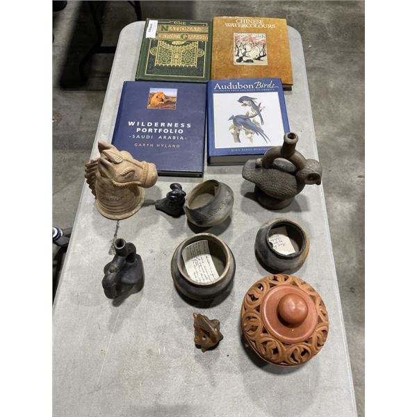 POTTERY AND COFFEE TABLE BOOKS