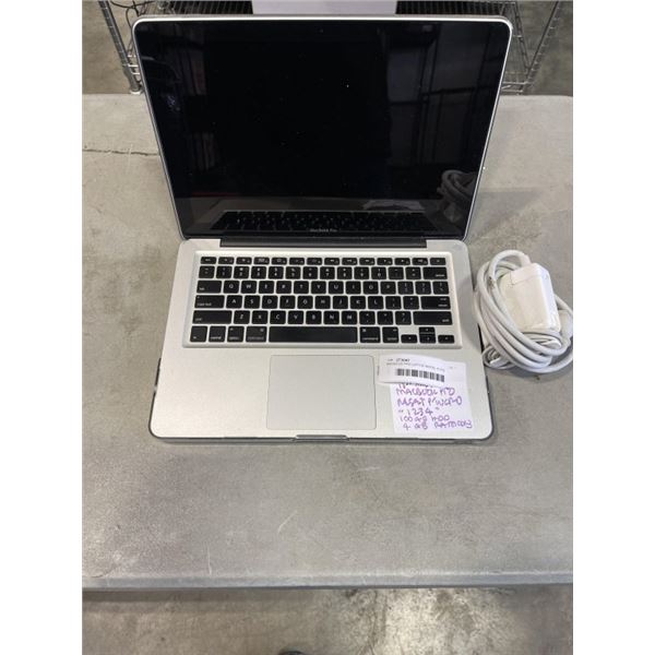 MACBOOK PRO LAPTOP MODEL A1278 WIPED AND RERSET READY TO IUSE WITH CHARGER, 13 INCH