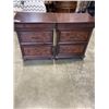Image 1 : 2 BOMBAY CO. 2 DRAWER WITH TRAY NIGHT STANDS