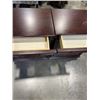 Image 3 : 2 BOMBAY CO. 2 DRAWER WITH TRAY NIGHT STANDS
