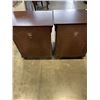 Image 5 : 2 BOMBAY CO. 2 DRAWER WITH TRAY NIGHT STANDS