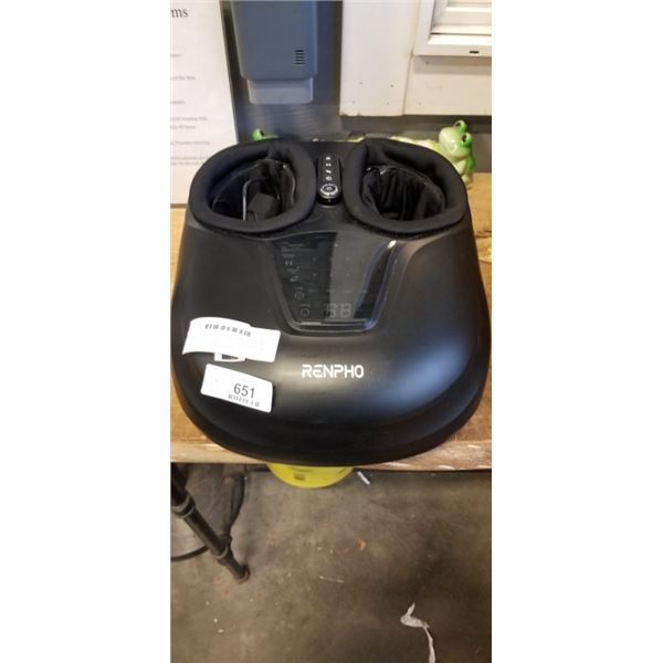 RENPHO FOOT MASSAGER W/ HEAT - TESTED WORKING, RETAIL $274