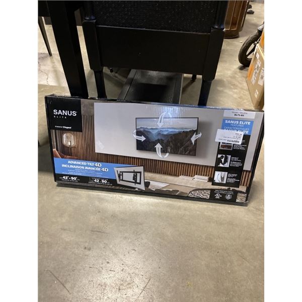 SANUS ADVANCED 42"-90" TILTING TV WALL MOUNT, RETAIL $219