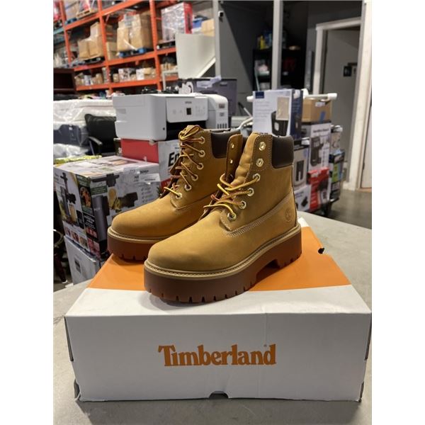 NEW TIMBERLAND TBL HERITAGE PLATFORM 6 IN WATERPROOF BOOT WHEAT NUBUCK SIZE WOMENS  8