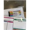 Image 4 : 5 NEW 2PACK SOFT MAGNETIC FRIDGE CALENDAR SETS WITH MARKERS