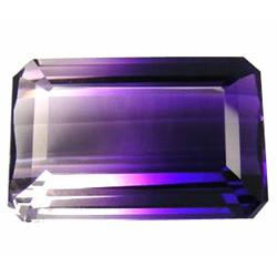38.70ct Ravishing Emerald Cut Purple & White Ametrine (GEM-19210)