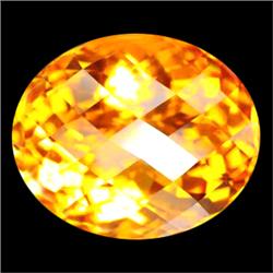 37.85ct Phenomenal AAA Golden Yellow Cuhsion Citrine (GEM-18913)