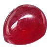 Image 1 : 14.06ct Pear Shape Natural Cabochon Top Blood Red Ruby (GEM-18324)