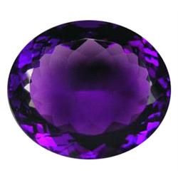30.05ct Awesome Deep Purple Amethyst Oval Gemstone (GEM-18183)