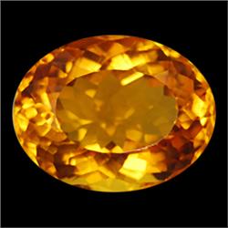 4ct Oval Golden Yellow Natural Citrine (GEM-14141B)