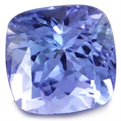 1.26ct Superb  Blue Tanzanite Cushion Unheated (GEM-14134)