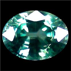 1.22ct Top AAA Oval Cut Blue Green Zircon VVS (GEM-14046)