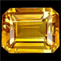 6.55ct AAA Yellow Octagon Cut Citrine (GEM-12871)