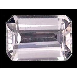 2.21ct Octagon Top AAA White Pink Morganite VVS (GEM-11299)