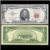Image 1 : 1963 $5 US Note Hi Grade Star Note Scarce (CUR-05995)