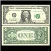 Image 1 : 1999 $1 Federal Reserve Note Crisp Unc FANCY NUMBER (CUR-05980)