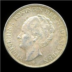 1940 Netherlands 2.5 Gilder Silver AU+ (COI-5775)