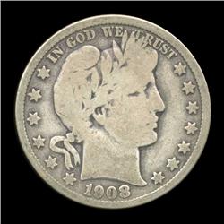 1908D Barber Half VG (COI-5706)