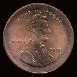 2000 Lincoln Cent Broadstruck No Collar Error Choice Uncirculated (COI-5162)
