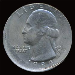 1984P Washington Quarter Choice Uncirculated Off Center' (COI-5109)