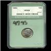 Image 3 : 1953 Roosevelt Dime Graded MS68 with FB (COI-4795)