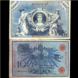 1908 Germany 100 Mark Rare High Grade Note (COI-3977)