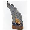 Image 1 : RARE Water Buffalo Horn Scrimshaw Rhino (CLB-584)
