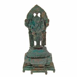 Vintage Ganesh Bronze Statue (ANT-429)