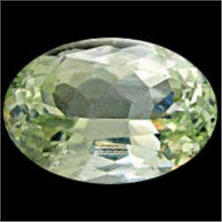 7.57ct Natural Yellow Kunzite Oval Cut VVS (GEM-17279)