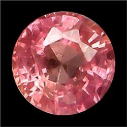 0.69ct VVS Round Cut Pink Padparascha Sapphire Nigeria  (GEM-17411)