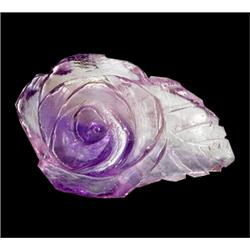 27.45ct Rose Carving Purple Amethyst  Appraisal Estimate $ (GEM-17171)