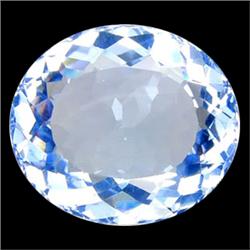 31.80ct Oval Cut Sky Blue Quartz  (GEM-17164)