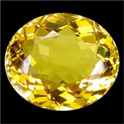 42.00ct Oval Yellow Citrine Appraisal Estimate $850 (GEM-16820)