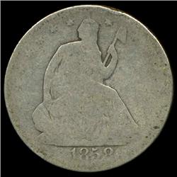 1858O Seated Half Circulated (COI-5873)