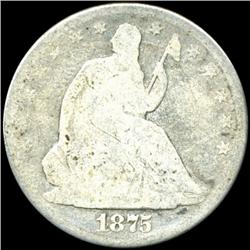 1875 Seated Half Better Circulated (COI-5831)
