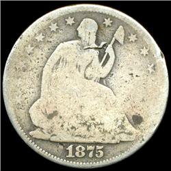 1875 Seated Half Circulated (COI-5829)