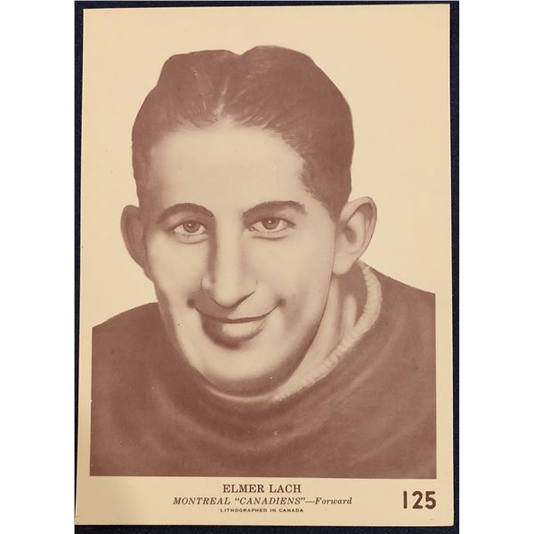 1939-40 O-PEE-CHEE V301-1 ELMER LACH (HOF) ROOKIE CARD