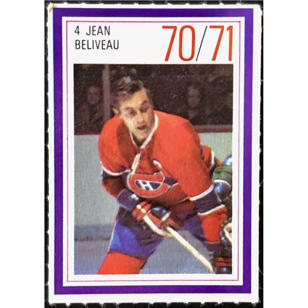 1970-71 ESSO NHL JEAN BELIVEAU (HOF)