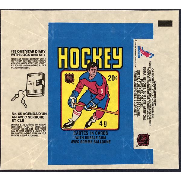 1979-80 O-PEE-CHEE HOCKEY WRAPPER - GRETZKY ROOKIE YEAR