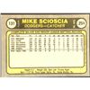 Image 2 : 1981 FLEER MIKE SCIOSCIA ROOKIE CARD