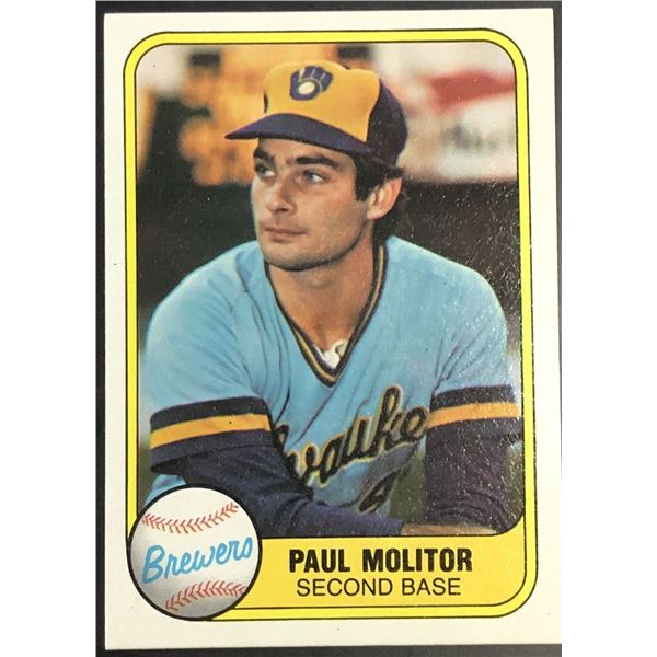 1981 FLEER PAUL MOLITOR (HOF)