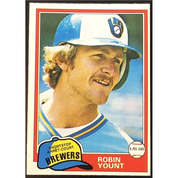 1981 O-PEE-CHEE ROBIN YOUNT (HOF)