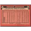 Image 2 : 1986 TOPPS REGGIE JACKSON (HOF)